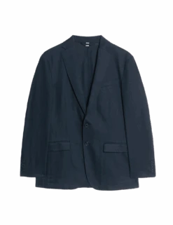 Tailored Fit Cotton Rich Laundered Jacket -Marksandspencer Sale Store tailored fit cotton rich laundered jacket