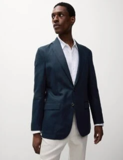 Tailored Fit Cotton Rich Laundered Jacket -Marksandspencer Sale Store tailored fit cotton rich laundered jacket 8