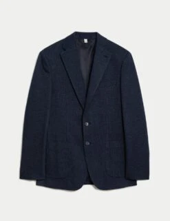 Tailored Fit Cotton Rich Puppytooth Blazer 35 Tailored Fit Cotton Rich Puppytooth Blazer -Marksandspencer Sale Store tailored fit cotton rich puppytooth blazer 14