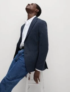 Tailored Fit Cotton Rich Puppytooth Blazer 36 Tailored Fit Cotton Rich Puppytooth Blazer -Marksandspencer Sale Store tailored fit cotton rich puppytooth blazer 15