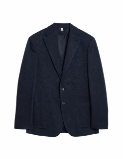Tailored Fit Cotton Rich Puppytooth Blazer 28 Tailored Fit Cotton Rich Puppytooth Blazer -Marksandspencer Sale Store tailored fit cotton rich puppytooth blazer