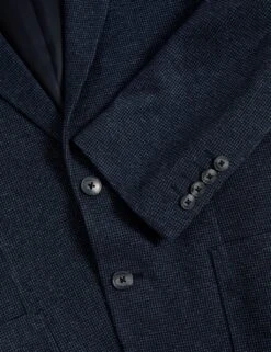 Tailored Fit Cotton Rich Puppytooth Blazer 29 Tailored Fit Cotton Rich Puppytooth Blazer -Marksandspencer Sale Store tailored fit cotton rich puppytooth blazer 8