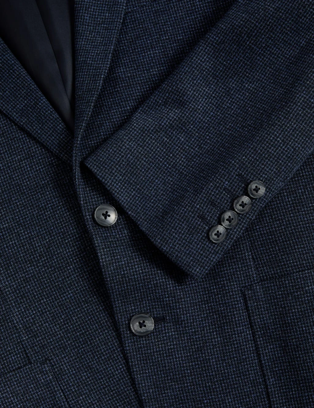 Tailored Fit Cotton Rich Puppytooth Blazer 10 Tailored Fit Cotton Rich Puppytooth Blazer - Image 10