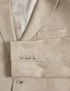 Tailored Fit Italian Linen Blend Twill Blazer -Marksandspencer Sale Store tailored fit linen blend twill suit jacket 2