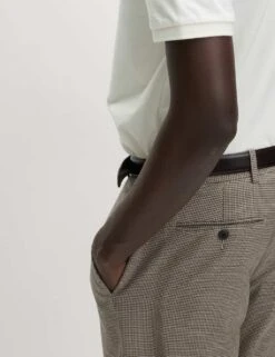 Tailored Fit Puppytooth Flat Front Trousers -Marksandspencer Sale Store tailored fit puppytooth flat front trousers 17