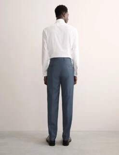 Jaeger Tailored Fit Pure Wool Textured Suit Trousers -Marksandspencer Sale Store tailored fit pure wool textured suit trousers 9