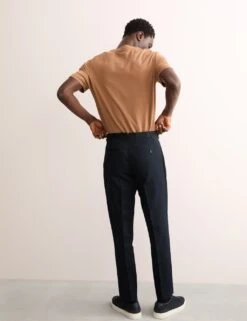 Jaeger Tailored Fit Twill Cotton Linen Trousers -Marksandspencer Sale Store tailored fit twill cotton linen trousers 13