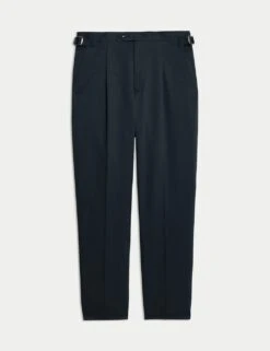 Jaeger Tailored Fit Twill Cotton Linen Trousers -Marksandspencer Sale Store tailored fit twill cotton linen trousers 15