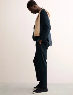 Jaeger Tailored Fit Twill Cotton Linen Trousers -Marksandspencer Sale Store tailored fit twill cotton linen trousers 9