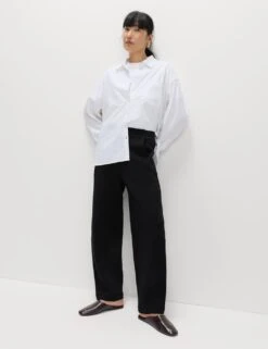 Scuba Barrel Joggers 28 Scuba Barrel Joggers -Marksandspencer Sale Store tapered ankle grazer joggers with stretch 1