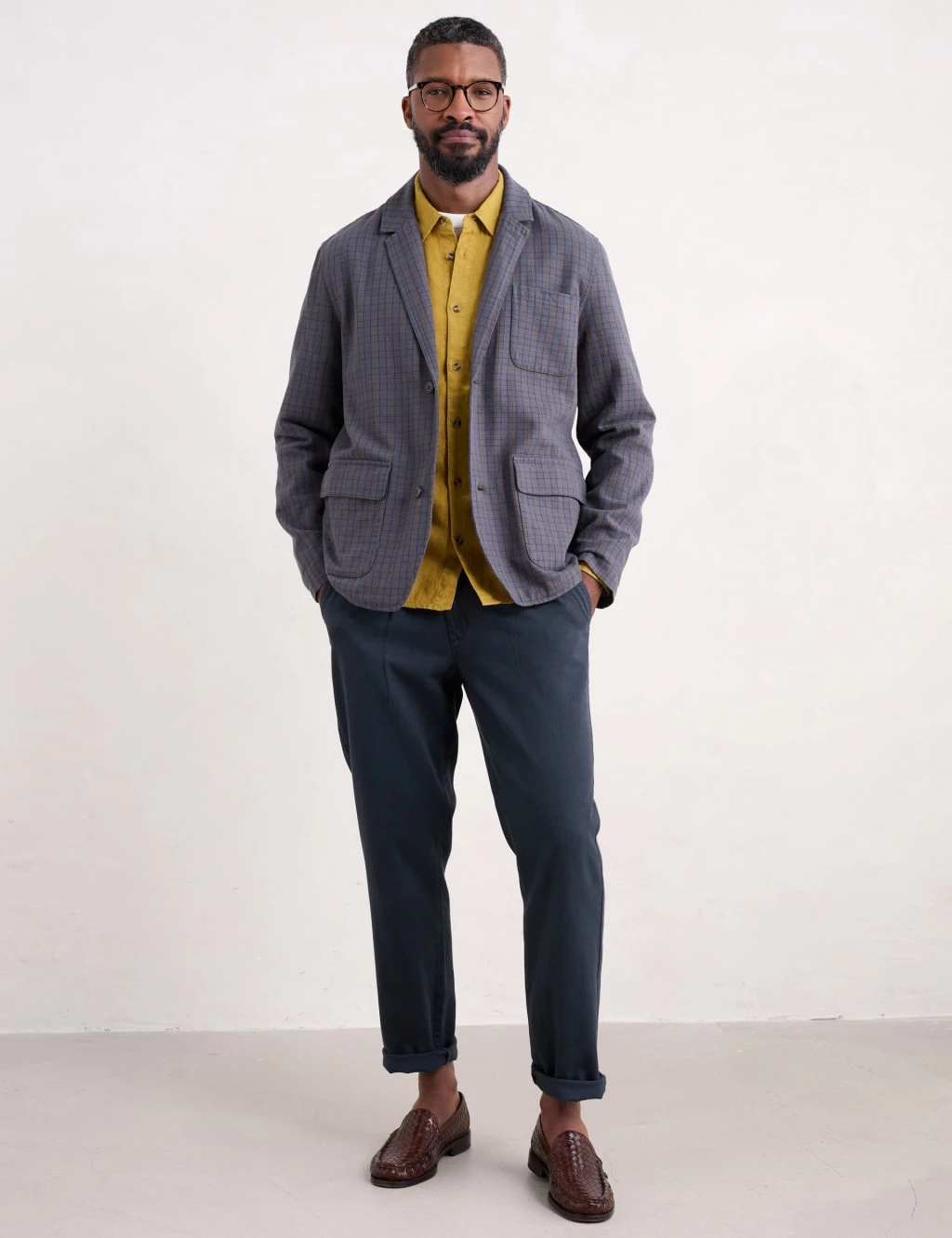 Tapered Fit Pure Cotton Flat Front Trousers 12 Tapered Fit Pure Cotton Flat Front Trousers - Image 12