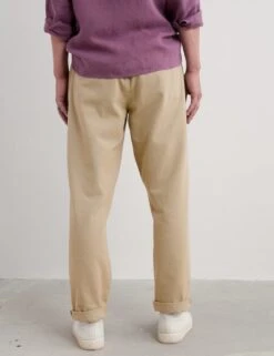 Tapered Fit Pure Cotton Flat Front Trousers 17 Tapered Fit Pure Cotton Flat Front Trousers -Marksandspencer Sale Store tapered fit pure cotton flat front trousers 5