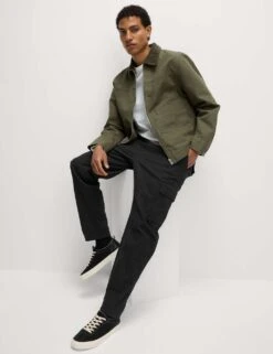 Tapered Fit Stretch Cargo Trousers -Marksandspencer Sale Store tapered fit stretch cargo trousers 10