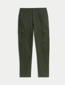 Tapered Fit Stretch Cargo Trousers -Marksandspencer Sale Store tapered fit stretch cargo trousers 9