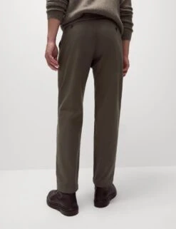 Tapered Fit Twin Pleat Stretch Chinos -Marksandspencer Sale Store tapered fit twin pleat chinos 11