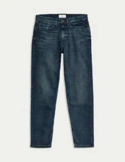 Tapered Fit Vintage Wash Stretch Jeans -Marksandspencer Sale Store tapered fit vintage wash stretch jeans 10