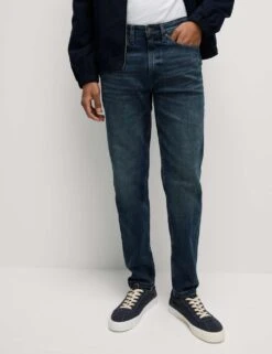 Tapered Fit Vintage Wash Stretch Jeans -Marksandspencer Sale Store tapered fit vintage wash stretch jeans 12