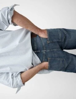 Tapered Fit Vintage Wash Stretch Jeans -Marksandspencer Sale Store tapered fit vintage wash stretch jeans 9