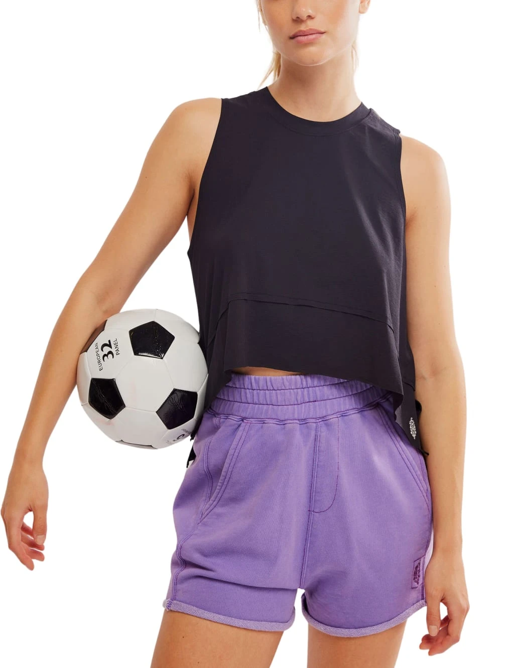 Tempo Crew Neck Relaxed Crop Vest Top 13 Tempo Crew Neck Relaxed Crop Vest Top - Image 13