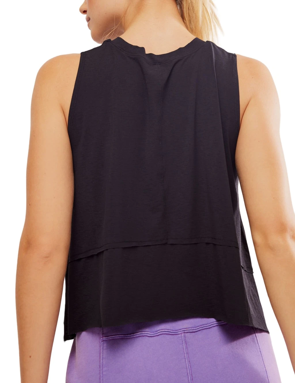 Tempo Crew Neck Relaxed Crop Vest Top 15 Tempo Crew Neck Relaxed Crop Vest Top - Image 15
