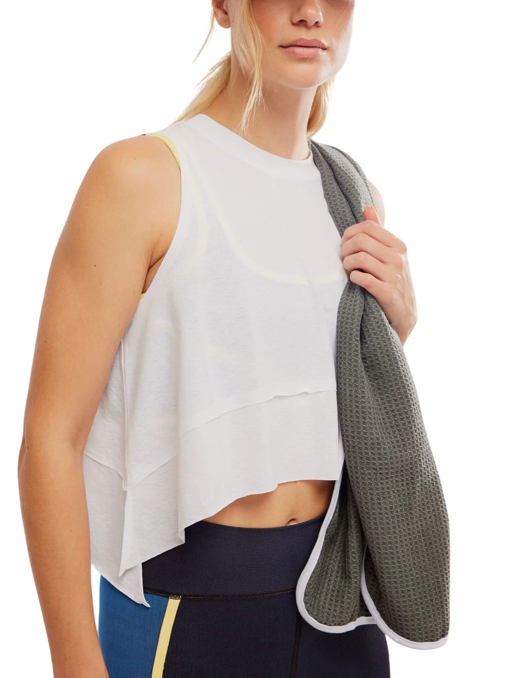 Tempo Crew Neck Relaxed Crop Vest Top 6 Tempo Crew Neck Relaxed Crop Vest Top - Image 6