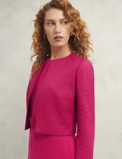 Textured Cropped Jacket 27 Textured Cropped Jacket -Marksandspencer Sale Store textured cropped jacket 9