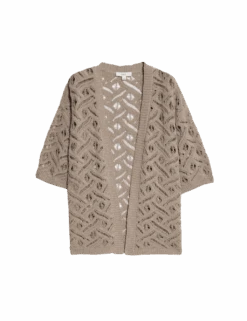 Textured Edge To Edge Longline Cardigan -Marksandspencer Sale Store textured edge to edge longline cardigan 1