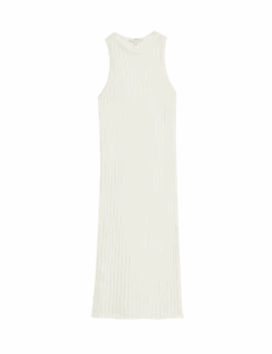 Textured Openstitch Midi Knitted Dress -Marksandspencer Sale Store textured openstitch midi knitted dress 1