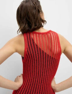 Textured Openstitch Midi Knitted Dress -Marksandspencer Sale Store textured openstitch midi knitted dress 10