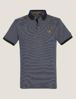 Regatta Tiver Pure Cotton Striped Tipped Polo Shirt 29 Regatta Tiver Pure Cotton Striped Tipped Polo Shirt -Marksandspencer Sale Store tiver pure cotton striped tipped polo shirt 14