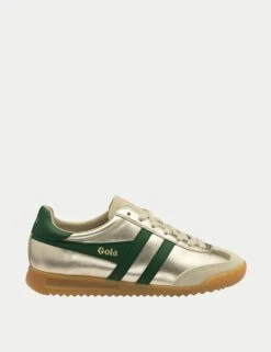 Gola Torpedo Glimmer Leather Metallic Trainers -Marksandspencer Sale Store torpedo glimmer leather metallic trainers 9