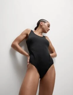 Tummy Control Padded Mesh Panel Swimsuit -Marksandspencer Sale Store tummy control padded mesh panel swimsuit 10