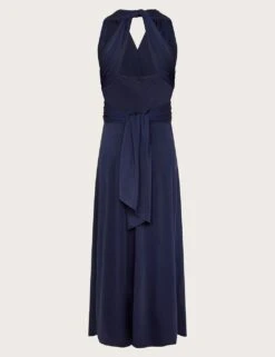 MONSOON Twist Detail Halter Neck Dress (8-15 Yrs) -Marksandspencer Sale Store twist detail halter neck dress 8 15 yrs 1 4