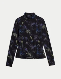 Ultraheat™ Printed Half Zip Running Top -Marksandspencer Sale Store ultraheat printed half zip running top 8