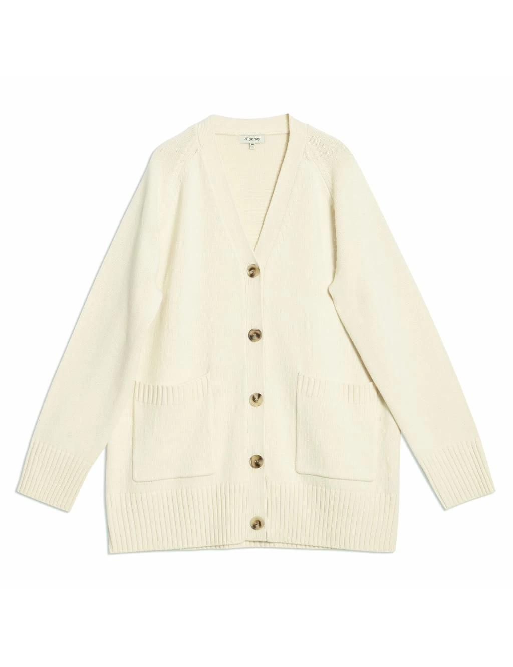 V-Neck Button Front Longline Cardigan With Wool 6 V-Neck Button Front Longline Cardigan With Wool - Image 6