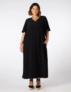 V-Neck Maxi T-Shirt Dress -Marksandspencer Sale Store v neck maxi t shirt dress 8
