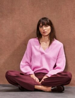 V-Neck Relaxed Jumper -Marksandspencer Sale Store v neck relaxed jumper 3