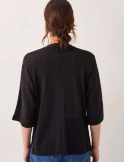 MONSOON V-Neck Single Button Cardigan With Linen -Marksandspencer Sale Store v neck single button cardigan with linen 4