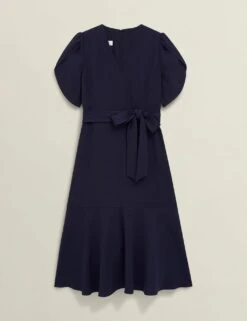 V-Neck Tie Detail Midi Waisted Dress -Marksandspencer Sale Store v neck tie detail midi waisted dress 6