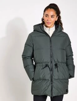Jack Wolfskin Kirschallee Waisted Hooded Puffer Jacket -Marksandspencer Sale Store waisted hooded puffer jacket 4