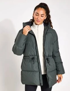 Jack Wolfskin Kirschallee Waisted Hooded Puffer Jacket -Marksandspencer Sale Store waisted hooded puffer jacket 5