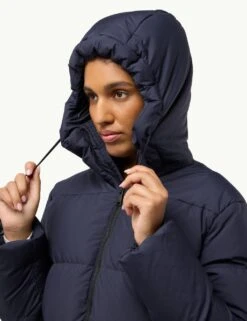 Jack Wolfskin Kirschallee Waisted Hooded Puffer Jacket -Marksandspencer Sale Store waisted hooded puffer jacket 9