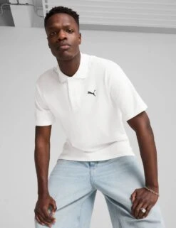 Puma Wardrobe Ess Pure Cotton Pique Polo Shirt -Marksandspencer Sale Store wardrobe ess pure cotton pique polo shirt 9