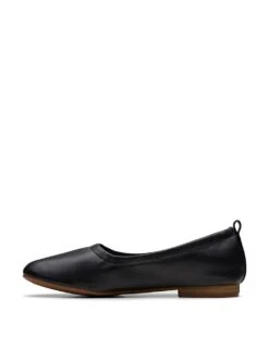 Clarks Wide Fit Leather Slip On Block Heel Pumps -Marksandspencer Sale Store wide fit leather slip on block heel pumps 11