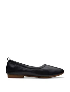 Clarks Wide Fit Leather Slip On Block Heel Pumps -Marksandspencer Sale Store wide fit leather slip on block heel pumps 12