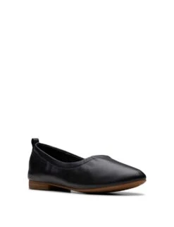 Clarks Wide Fit Leather Slip On Block Heel Pumps -Marksandspencer Sale Store wide fit leather slip on block heel pumps 7