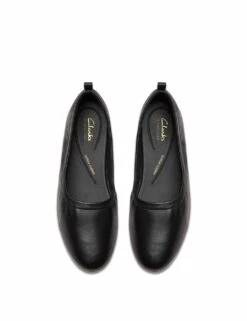 Clarks Wide Fit Leather Slip On Block Heel Pumps -Marksandspencer Sale Store wide fit leather slip on block heel pumps 8