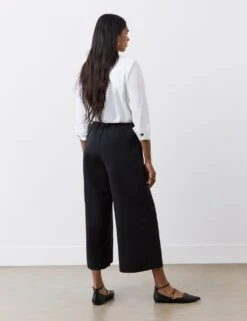 Wide Leg Cropped Trousers -Marksandspencer Sale Store wide leg cropped trousers 10