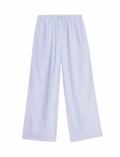 Wide Leg Linen Rich Trousers (6-16 Yrs) 27 Wide Leg Linen Rich Trousers (6-16 Yrs) -Marksandspencer Sale Store wide leg linen rich trousers 6 16 yrs