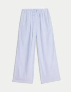 Wide Leg Linen Rich Trousers (6-16 Yrs) 32 Wide Leg Linen Rich Trousers (6-16 Yrs) -Marksandspencer Sale Store wide leg linen rich trousers 6 16 yrs 1 11